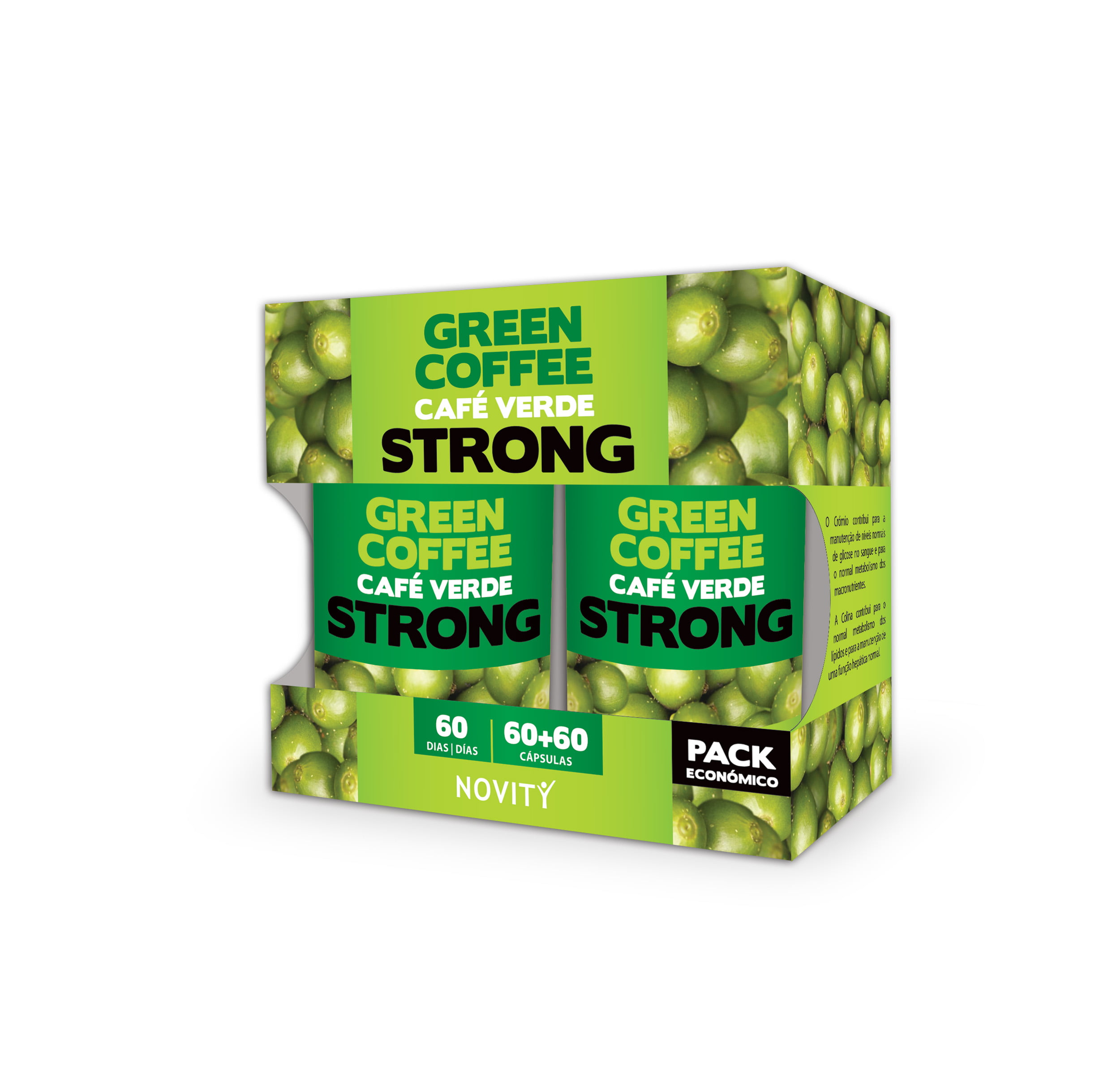 Café Verde Strong · Novity · 60+60 cápsulas
