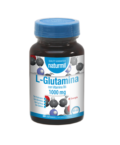 L-Glutamina 1.000 mg · Naturmil · 60 comprimidos