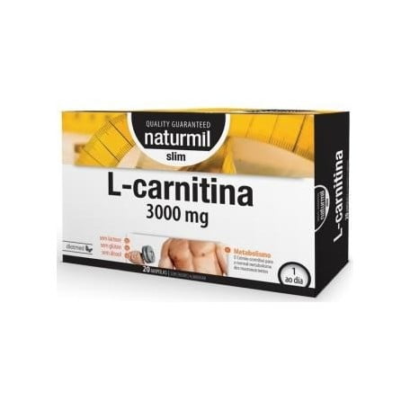 L-Carnitina 3.000 mg Slim · Naturmil · 20 ampollas