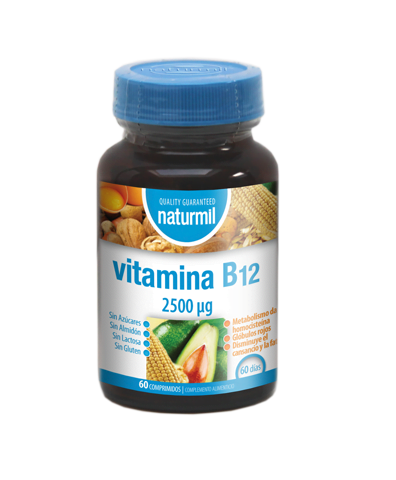 Vitamina B12 2.500 mcg · Naturmil · 60 comprimidos