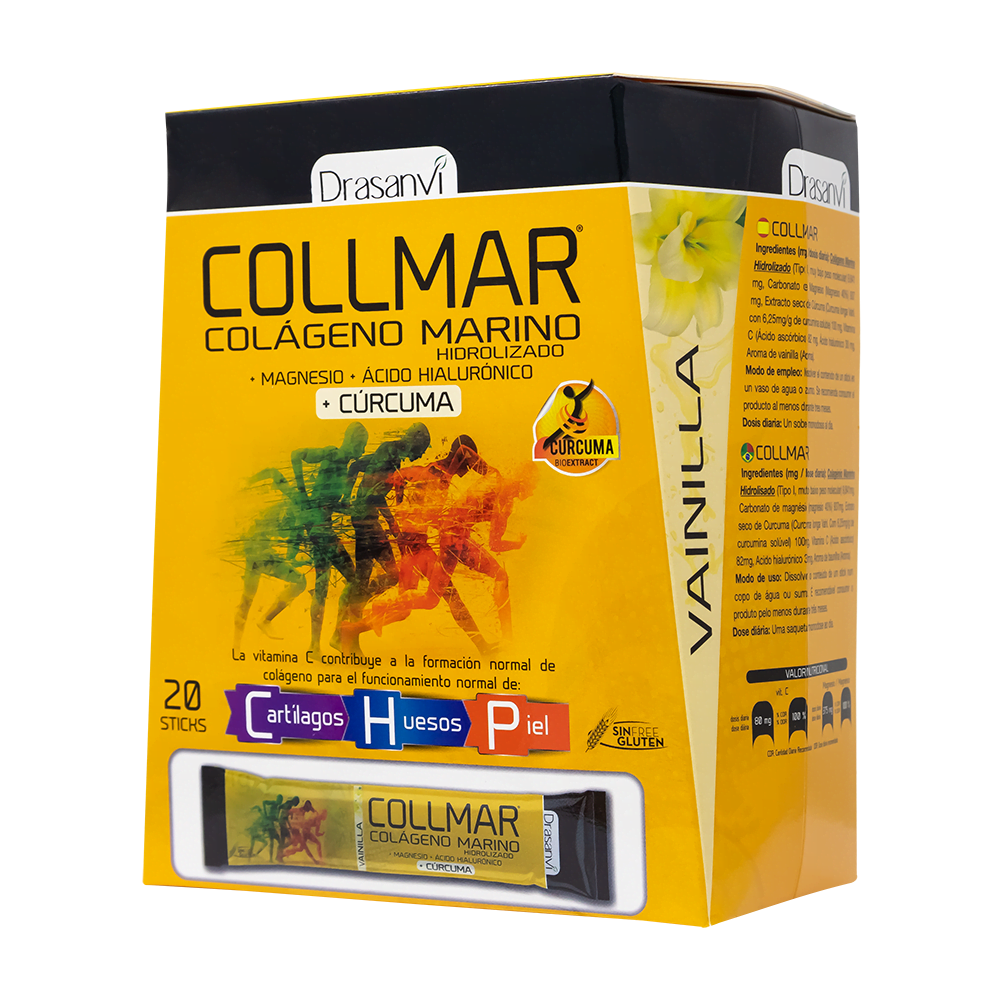 Collmar Magnesio Cúrcuma Vainilla 20Sticks