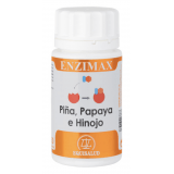 Enzimax Piña, Papaya e Hinojo 50 cápsulas