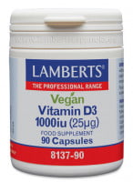 Vitamina D3 1.000 UI Vegana  90 cápsulas