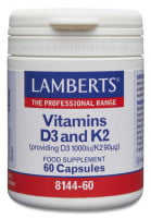 Vitamina D3 y K2  60 cápsulas