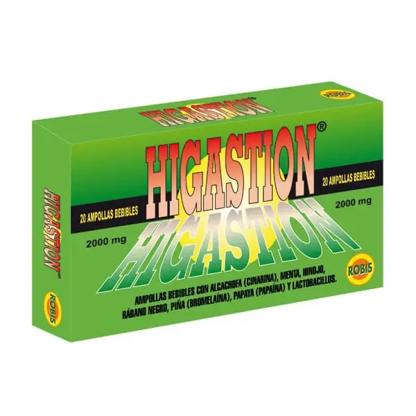 Higastion 20 ampollas