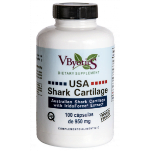 USA Shark Cartilage con IridoForce 100 cápsulas