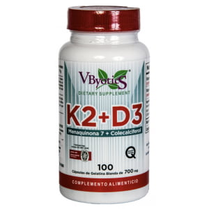 Vitamina K2 + D3  100 perlas